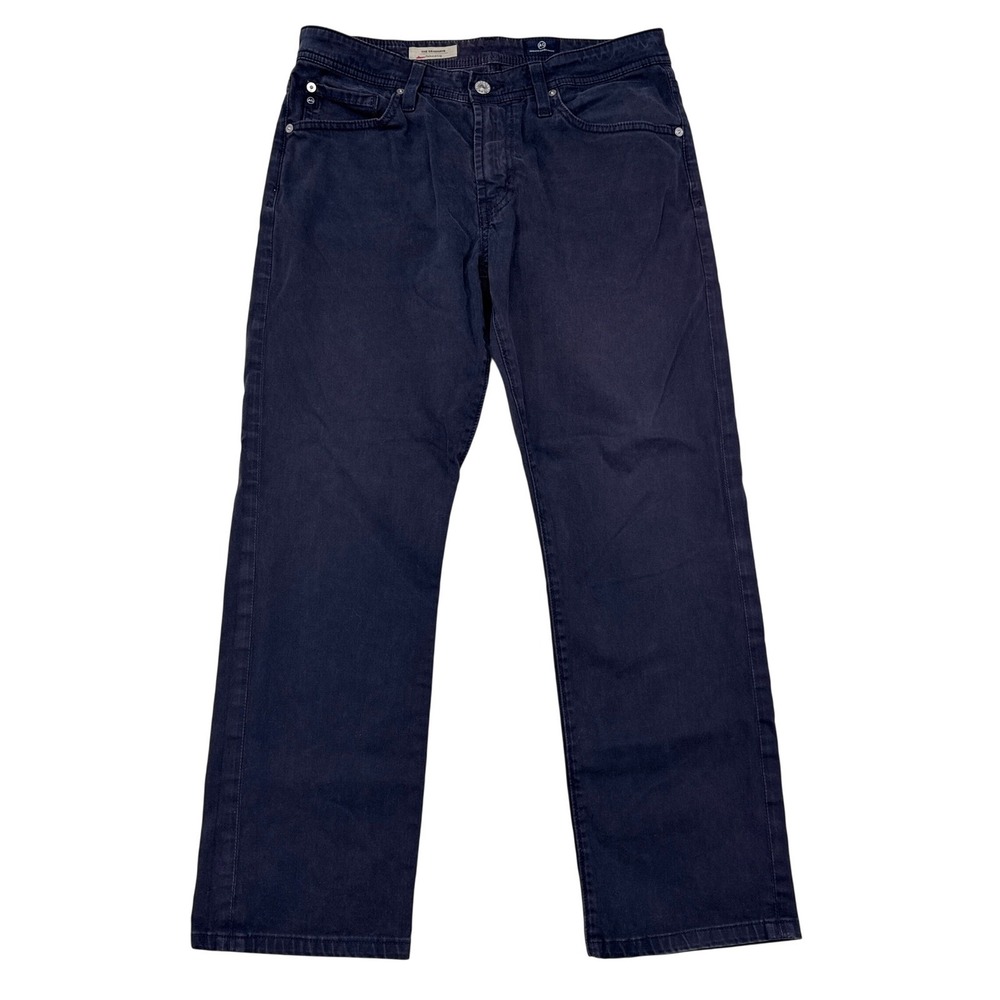 AG Adriano Goldschmied Graduate Pants Mens Size 30 x 27 Navy Blue Tailored Leg‎